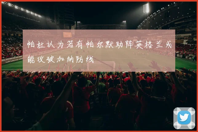 帕杜认为若有帕尔默助阵英格兰或能攻破加纳防线